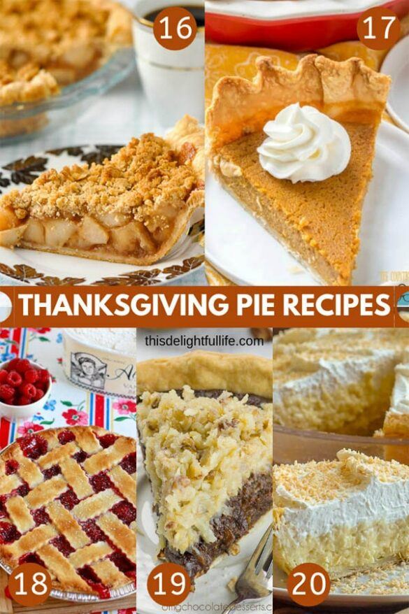 40 Delicious Thanksgiving Pie Recipes - Holiday Baking