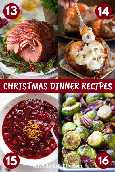 20 Christmas Dinner Recipes - Get ready for your holiday meal with these easy Christmas dinner ideas. From side dishes and appetizers to the main course, we have something on this list for whatever you need for Christmas dinner ideas. These Easy Christmas Dinner Recipes will take your meal to the next level and make your Christmas dinner amazing.