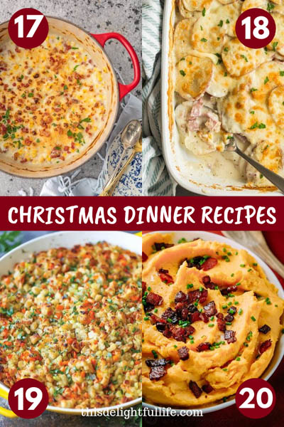 20 Christmas Dinner Recipes - Get ready for your holiday meal with these easy Christmas dinner ideas. From side dishes and appetizers to the main course, we have something on this list for whatever you need for Christmas dinner ideas. These Easy Christmas Dinner Recipes will take your meal to the next level and make your Christmas dinner amazing.