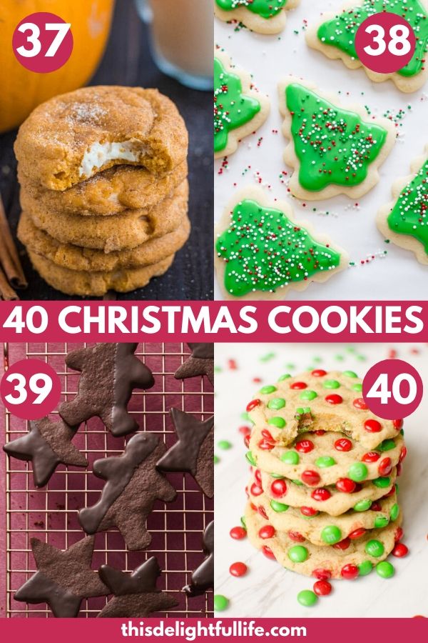 40 Christmas Cookies. Make your holiday countdown even better with these festive Christmas cookies! Fire up your oven and start baking to spread some delicious holiday cheer!