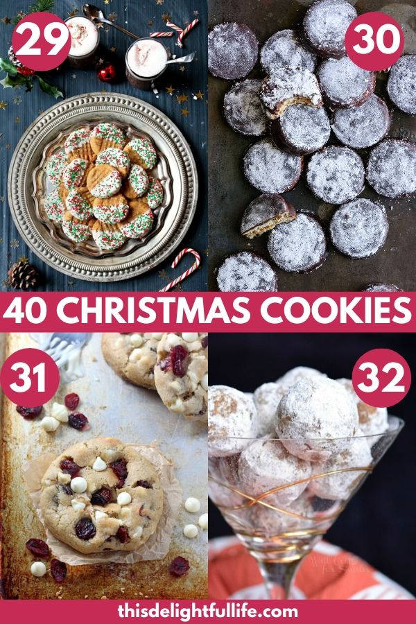 40 Christmas Cookies. Make your holiday countdown even better with these festive Christmas cookies! Fire up your oven and start baking to spread some delicious holiday cheer!